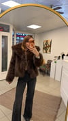 KÜRK - ŞENİZ BUTİK ARA BOY LOLİTA KÜRK KAHVE