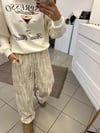 PANTOLON - ŞENİZ BUTİK BELİ LASTİKLİ KALIN FİTİLLİ PALAZZO PANTOLON