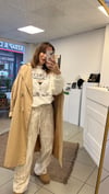 PANTOLON - ŞENİZ BUTİK BELİ LASTİKLİ KALIN FİTİLLİ PALAZZO PANTOLON