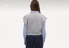 SWEATSHİRT - ŞENİZ BUTİK BELİ RİBANALI KOLSUZ SWEATSHİRT GRİ