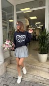 SWEATSHİRT - ŞENİZ BUTİK ÖNÜ BASKILI SWEATSHİRT LACİVERT
