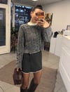 Üst Giyim - ŞENİZ BUTİK BATİK DESEN CROP KAZAK 