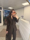 Üst Giyim - ŞENİZ BUTİK BELİ İNCE KEMERLİ BLAZER CEKET 