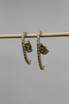 VIP Çelik 14K Altın Kaplama Zirkon Taşlı Su Yolu Küpe