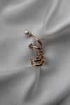 VIP Çelik İnci ve Zirkon Taşlı 4 Sıra Yıldız Detaylı Earcuff / Kıkırdak (sıkıştırılabilir) Küpe