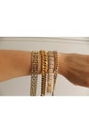 VIP Çelik Rose Gold Zirkon Taşlı Bileklik