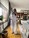 Beyaz Yüksek Bel Rahat Kalıp Jean Pantolon | Geniş Paça Kadın Jean
