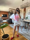 Lobster Baskılı Oversize Beyaz T-Shirt – Yazlık Trend Salaş Tişört