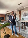 Oversize Koyu Antrasit Baharlık Blazer Ceket – Hafif Kumaş Şık Günlük & Ofis Stil
