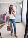 Straight orta mavi  jean - S beden