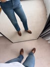Straight orta mavi  jean - S beden