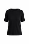 Tok Kumaş Pamuklu Basic Siyah T-Shirt | Rahat Kesim Günlük