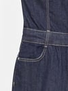 Dilvin Halter Yaka Denim Tulum-Lacivert