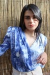 KADIN SATEN KRUVAZE BODYSUIT