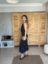 Gold Kolye Detaylı Elbise