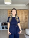 Gold Tokalı Lacivert Takım