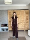 Kahve Yelekli Takım