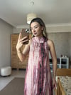 Pembe Halter Yaka Elbise