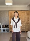 Twst Model Önü Bağlamalı Kahverengi Modal Takım