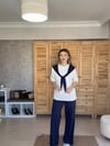 Twst Model Önü Bağlamalı Lacivert Modal Takım