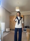 Twst Model Önü Bağlamalı Lacivert Modal Takım