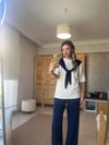 Twst Model Önü Bağlamalı Lacivert Modal Takım