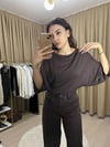 Yarasa Kol Kahverengi Bluz