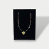 İnci ve Turmalin Taşlı Gümüş Choker