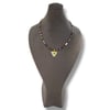 İnci ve Turmalin Taşlı Gümüş Choker
