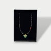 Turkuaz ve Turmalin Taşlı Gümüş Choker