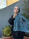 Bella Soft Kraş Şal - Buz Mavi