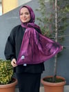 Bella Soft Kraş Şal - Mürdüm