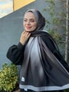 Degrade Soft Şal - Siyah Gri