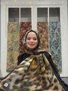 Leora Kraş Şal - Siyah Gold