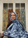 Senna Kraş Şal - Lacivert