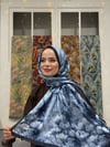 Senna Kraş Şal - Lacivert