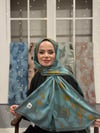Vera Kraş Şal - Deniz Mavisi