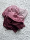 Dubai Degrade Şal - Bordo Pembe