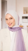 Dubai Degrade Şal - Lila Ekru