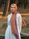 Dubai Degrade Şal - Soft Turuncu Lila