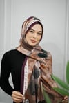 Elina Crush Şal - Mercan Kahve