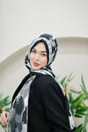 Elina Crush Şal - Siyah&Beyaz