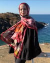 Lilium Collection Hint İpeği Şal - Bordo&Mürdüm