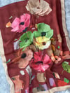Lilium Collection Hint İpeği Şal - Bordo