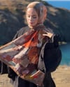 Lilium Collection Hint İpeği Şal - Koyu Bej