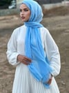 Premium Dubai Şal - Bebe Mavi