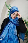 Soft Crush Şal - Saks Mavi