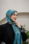 Vera Crush Şal - Deniz Mavisi