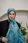 Vera Crush Şal - Deniz Mavisi