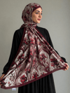 Viola Kraş Şal - Bordo